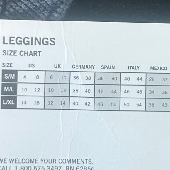 HUE women's leggings floral print pink/purple/grey M/L NWT! - Picture 6 of 7